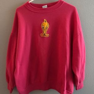vintage tweety bird crew neck